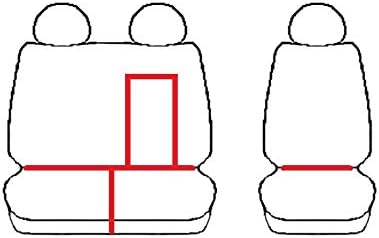 Passgenaue Sitzbezüge Hero ideal angepasst 1+2 (3-Sitzer) Fahrzeugspezifisch Polstermaterial | 4D-Z4
