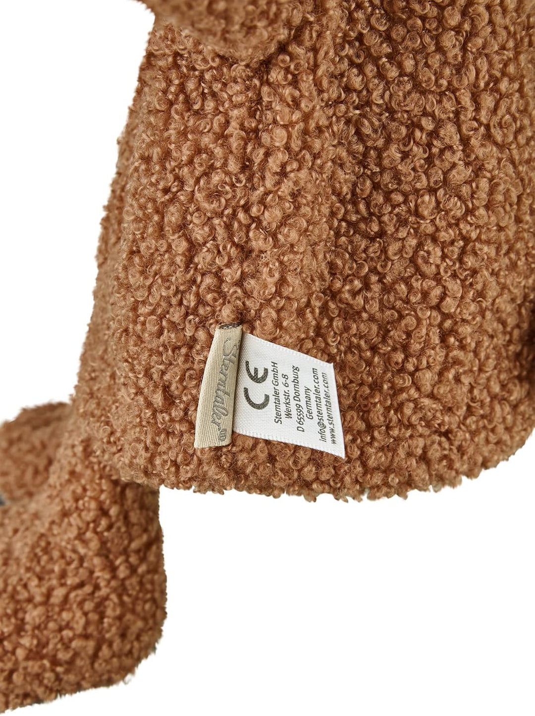 Sterntaler Handpuppe Bär Bob aus weichem Flausch, Kinder- und Babyspielzeug mit Halstuch, wattiert,