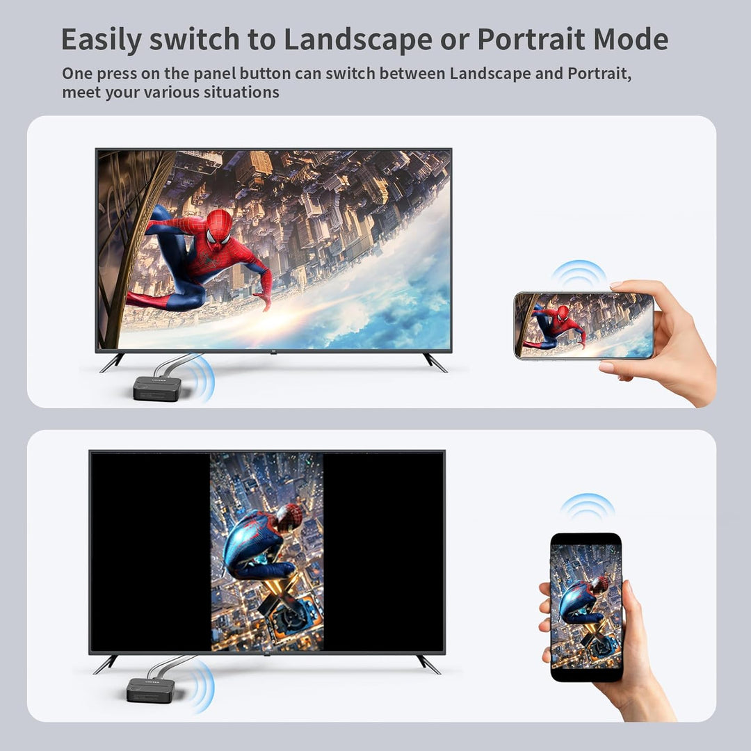 Unitek Wireless Hdmi Display Dongle Adapter - 2.4G/5G 4K Miracast/Airplay Adapter, Wi-Fi HDMI für TV