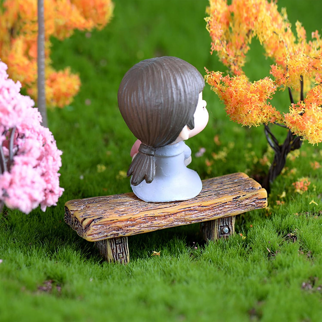 Cayway 11 Stück Miniatur Garten Miniatur Gartenzubehör, Tisch und Stuhl für Miniatur Feengarten, Mik