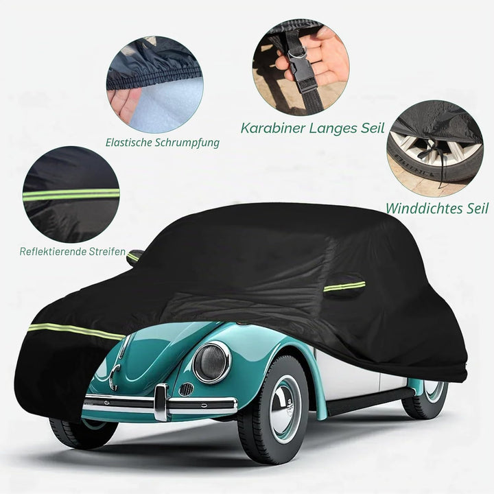 Autoabdeckung Vollgarage Ersatz für VW Beetle 1960-1980,Anti-Scratch Staub Wetterfeste UV Schutz Aut
