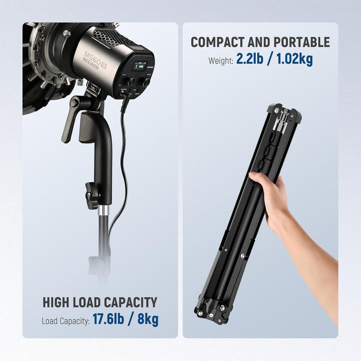 NEEWER Mikrofonständer mit flexiblem Arm, Boom Arm Microphone Stand Boden Stativ Halterung mit Mic C