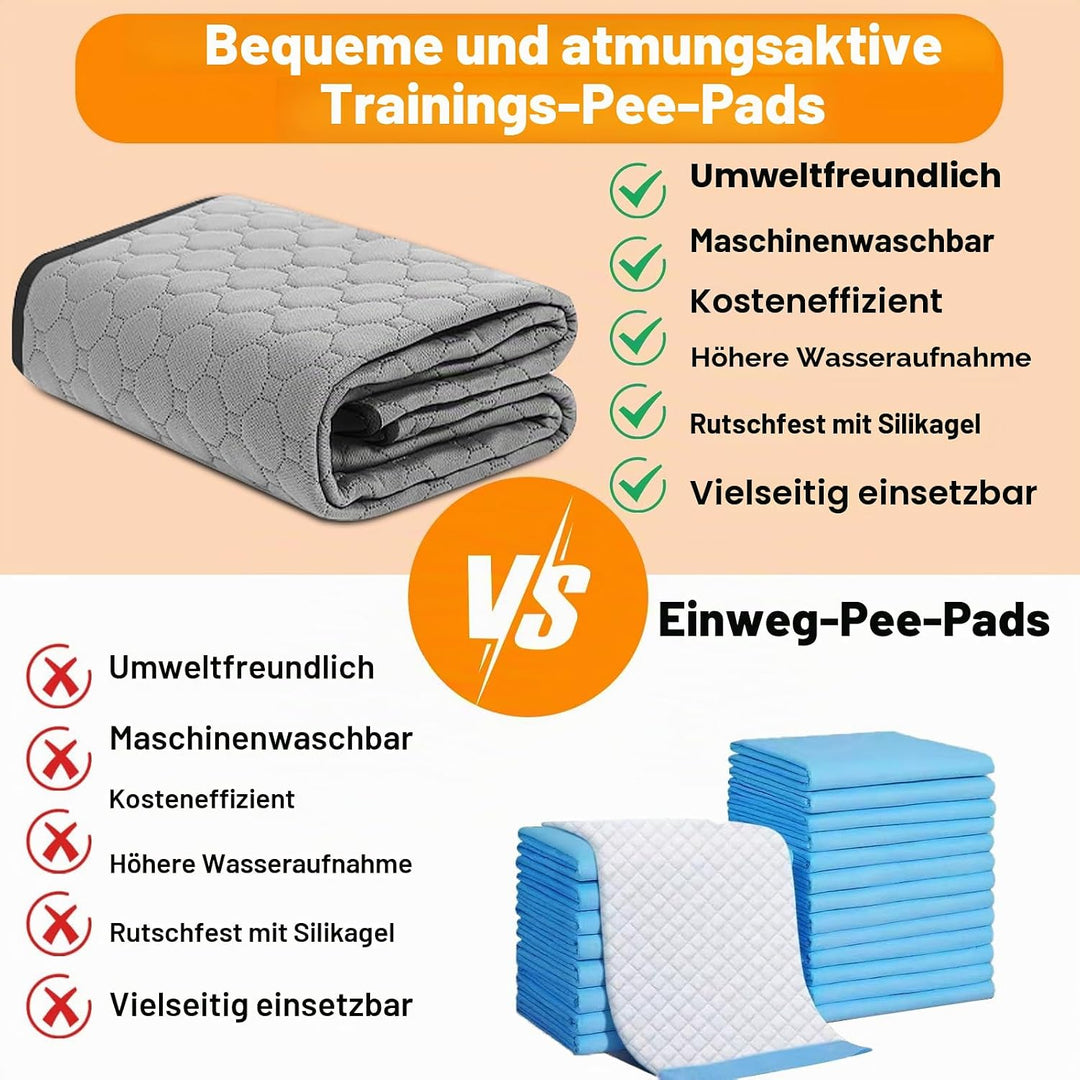 2 Pack waschbare Hunde Pee Pads wasserdichte Wiederverwendbare Pet Training Pads grosser Absorption