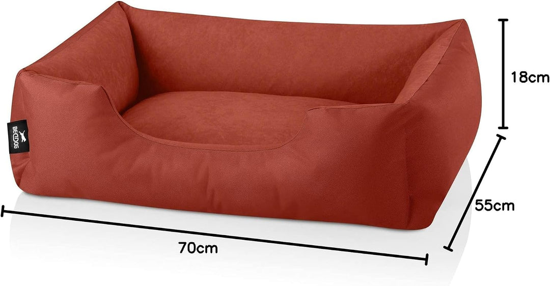 BedDog Hundebett Zara, Hundekissen mit abziehbaren waschbaren Bezug, Hundekorb, Hundesofa, für klein