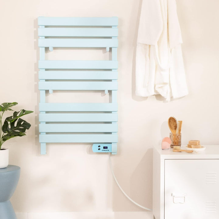 CREATE / WARM Towel 500W / Elektrischer Badheizkörper Blau / 96,9x55x5cm / Thermostat, geringer Verb