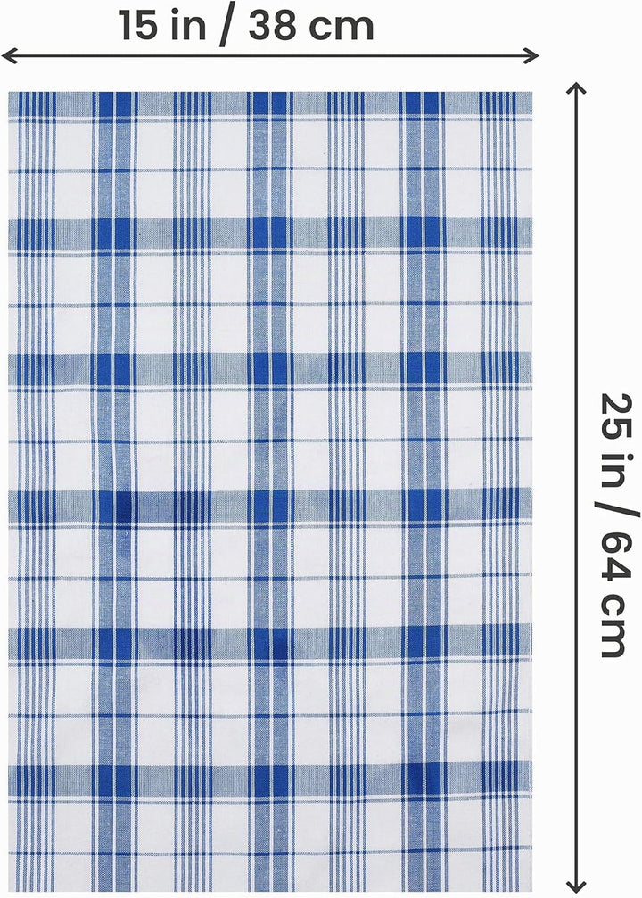Utopia Towels 12er Karierte Geschirrtücher, 38 x 64 cm, 100% ringgesponnene Baumwolle, super saugfäh