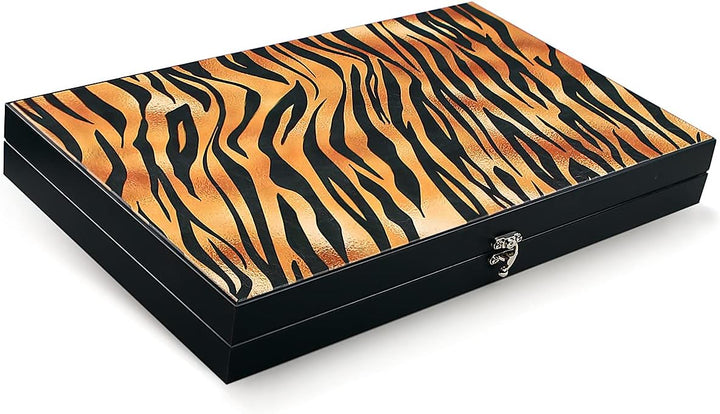 Luxus Designer Backgammon Tavla XXL Gesellschaftsspiele Safari