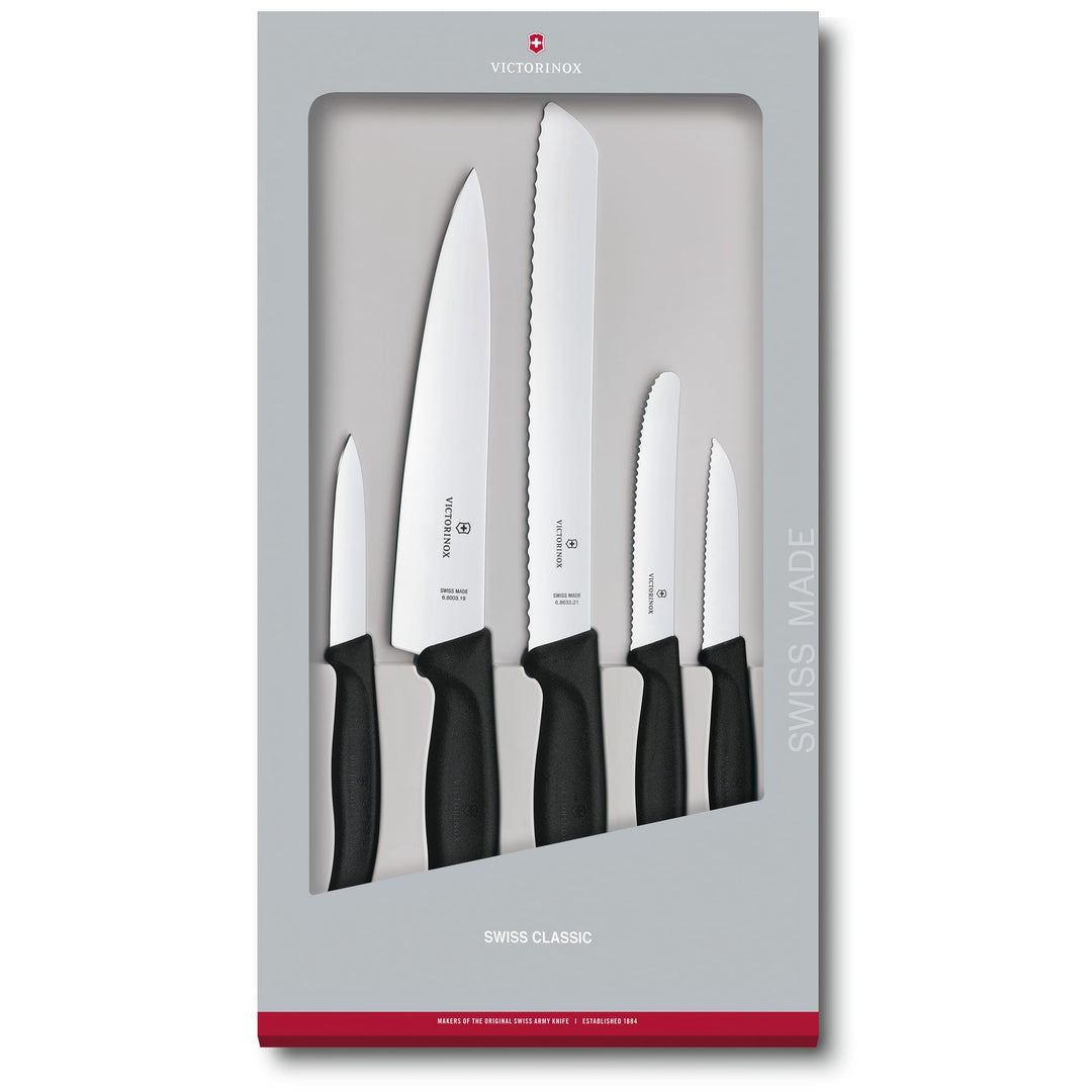 Victorinox, Swiss Classic, Profi Küchengarnitur, 5-teilig, , schwarz Single, Single