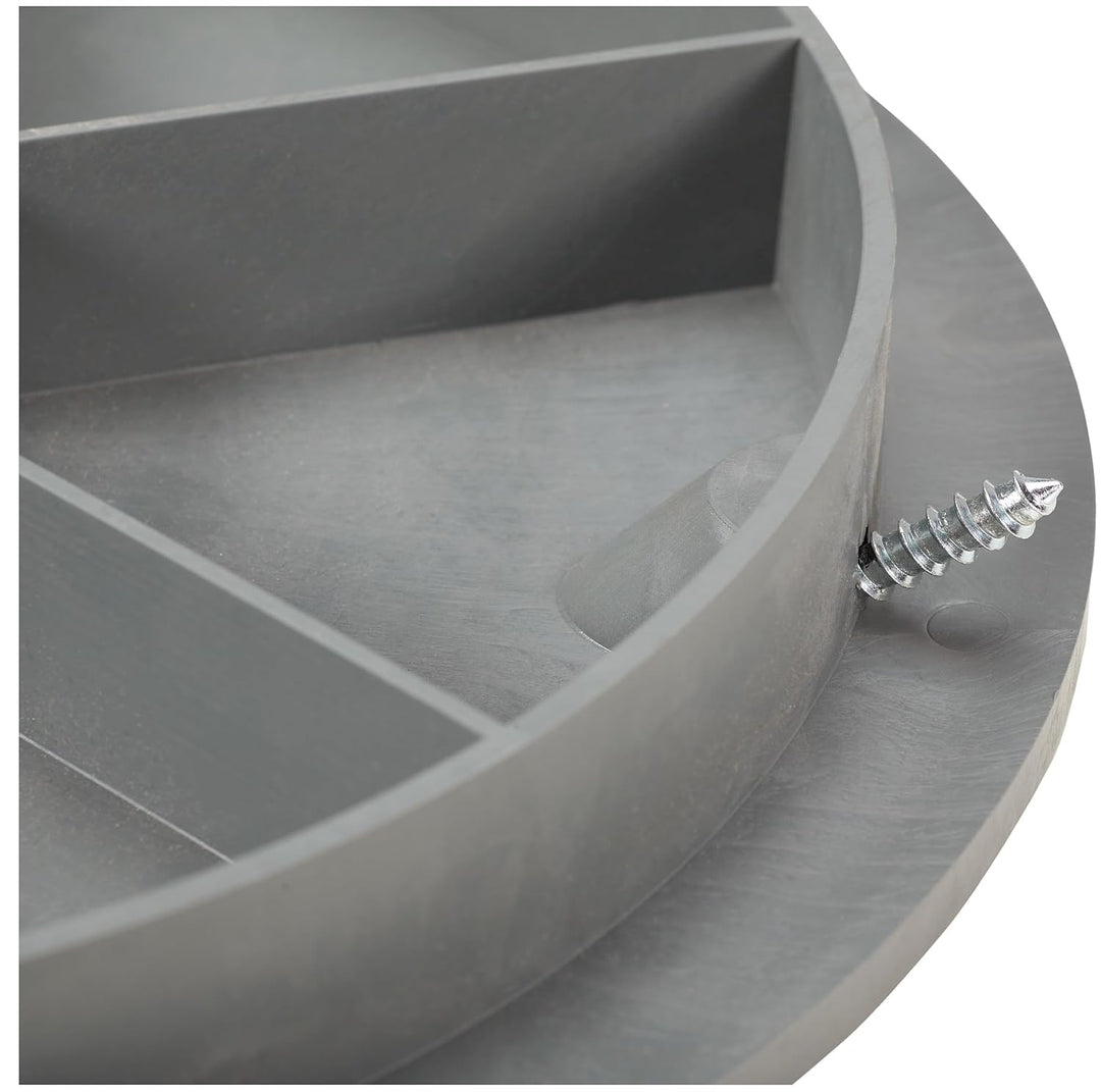 BabylonPlast Schachtabdeckung, Kanaldeckel, DN315, Kunststoff Schachtdeckel 15 kN, Abflusssteigrohr