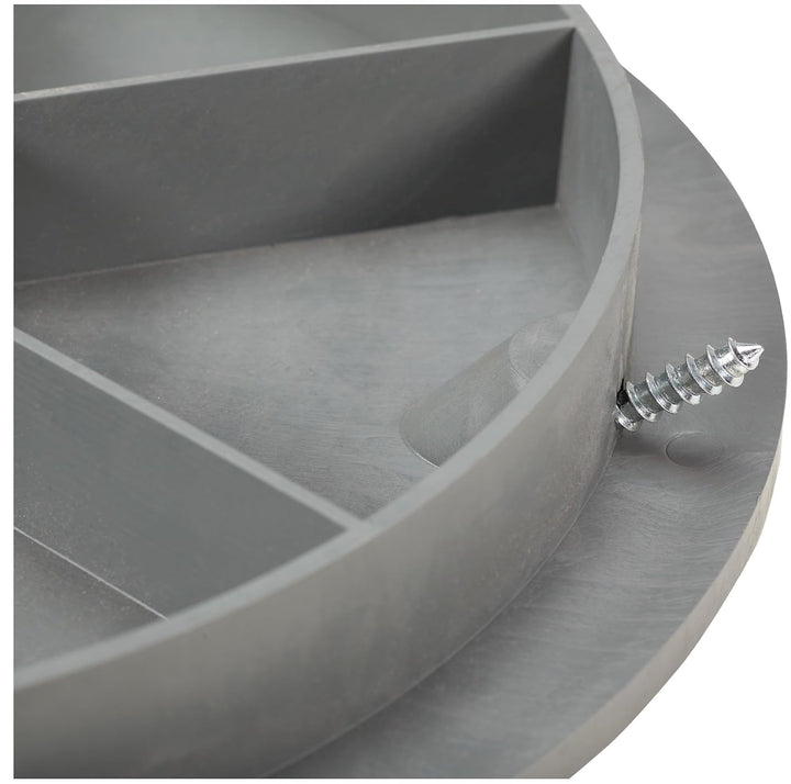 BabylonPlast Schachtabdeckung, Kanaldeckel, DN315, Kunststoff Schachtdeckel 15 kN, Abflusssteigrohr