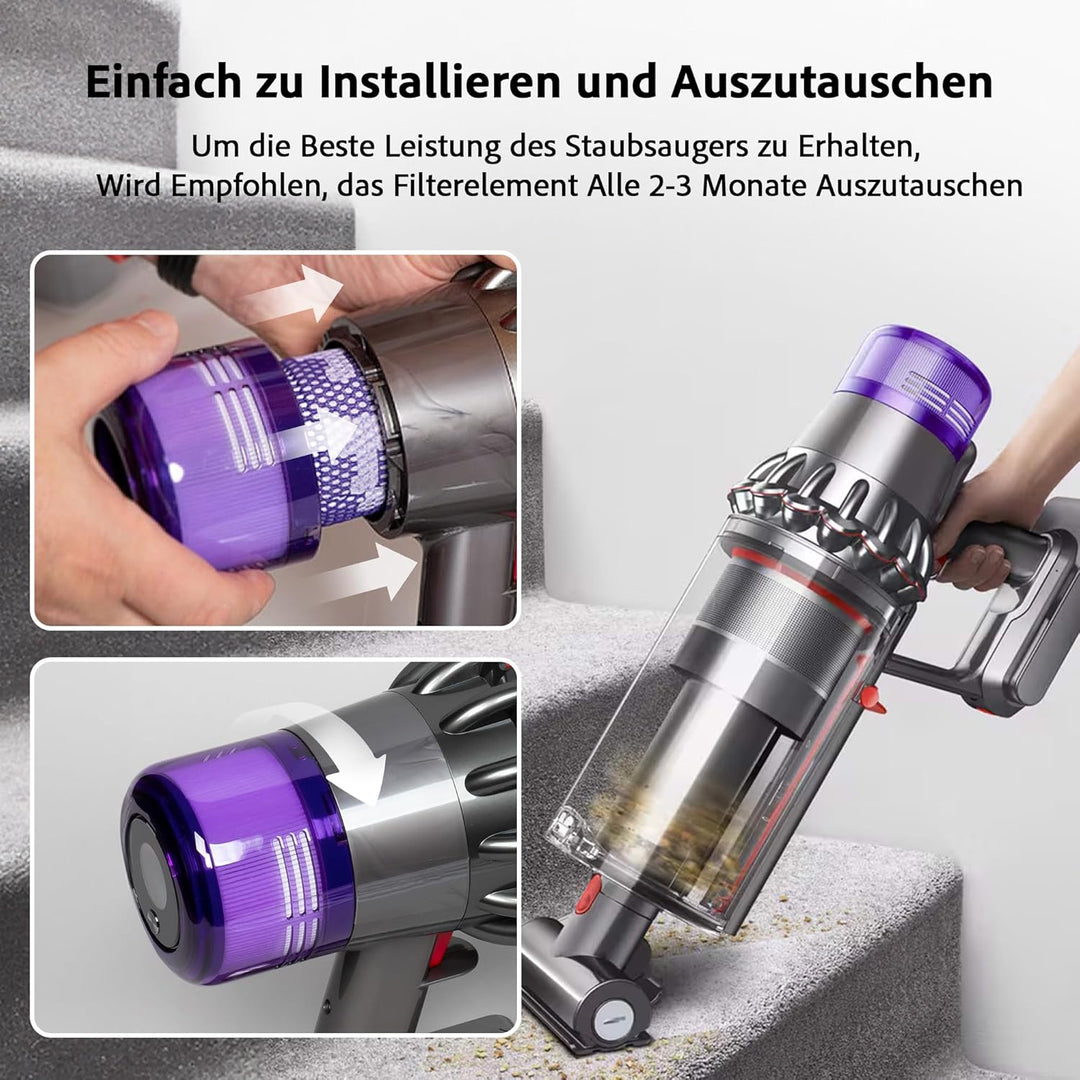 Cheerhom Filter für Dyson V11, 2 PCS Ersatzfilter für Dyson V11 V15 SV14 SV17 SV22 Detect Absolute S