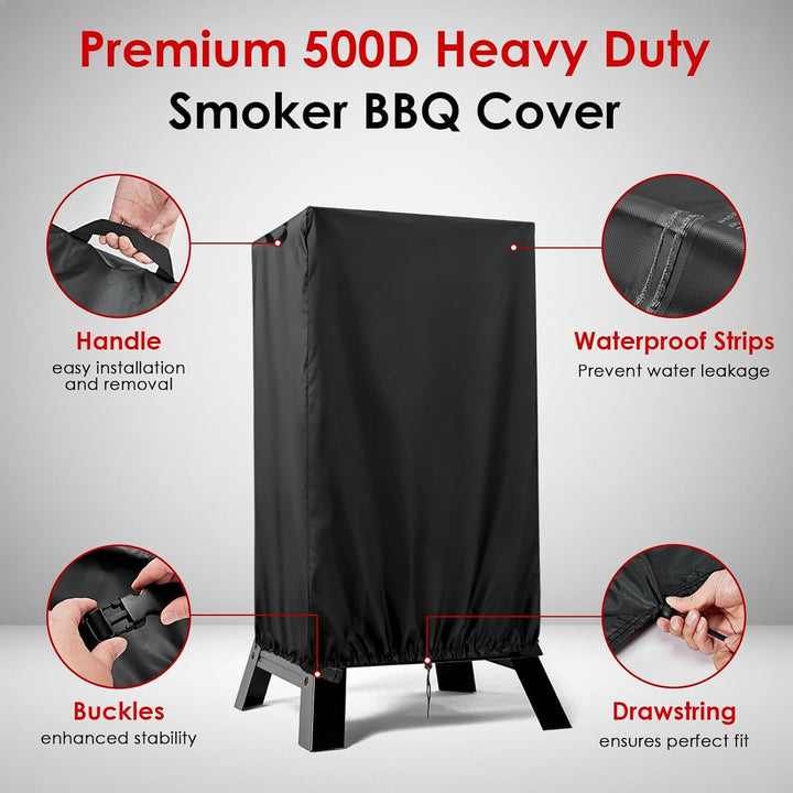 Smoker BBQ Abdeckung, 500D Heavy Duty Smoker Cover für Masterbuilt Digital Smoker mit Griffen, wasse