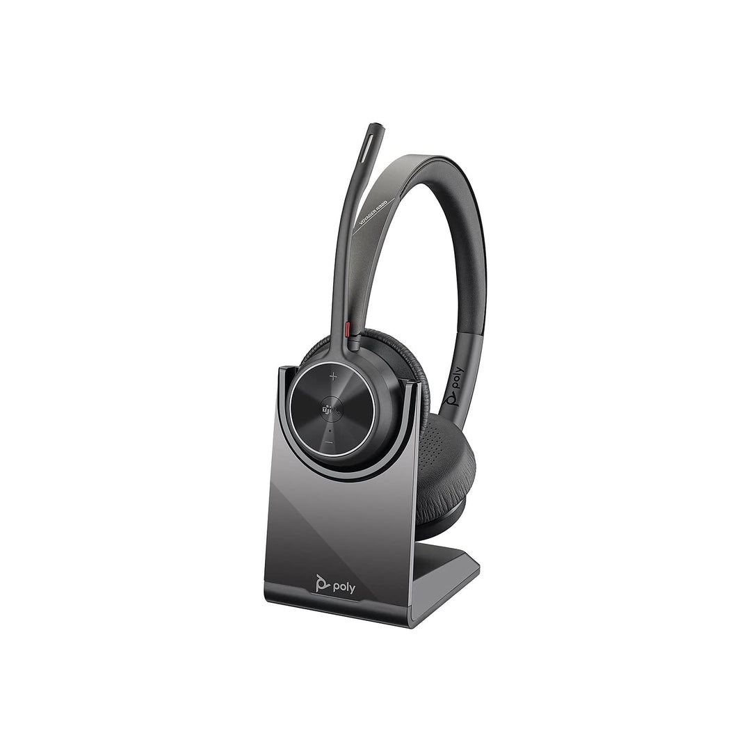 Plantronics Poly – schnurloses Voyager 4320 UC-Headset mit Ladestation (Plantronics) – Kopfhörer mit