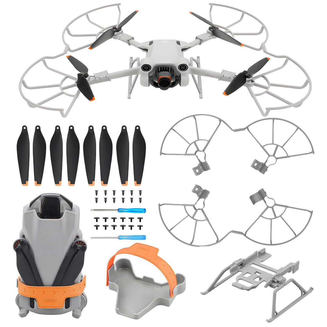 Mini 3 Pro Propeller – mit Blattschutz Propellerhalter Propeller Stabilisator Fahrwerk Beinen faltba