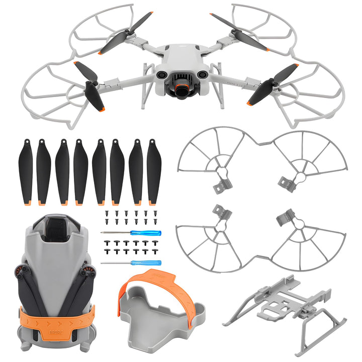 Mini 3 Pro Propeller – mit Blattschutz Propellerhalter Propeller Stabilisator Fahrwerk Beinen faltba
