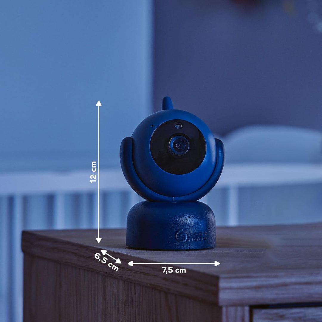 Babymoov Zusatzkamera YOO Master+ HD – 360°-Kamera, Nachtsicht & Zoom, VOX-Modus, 8 Schlaflieder, Re