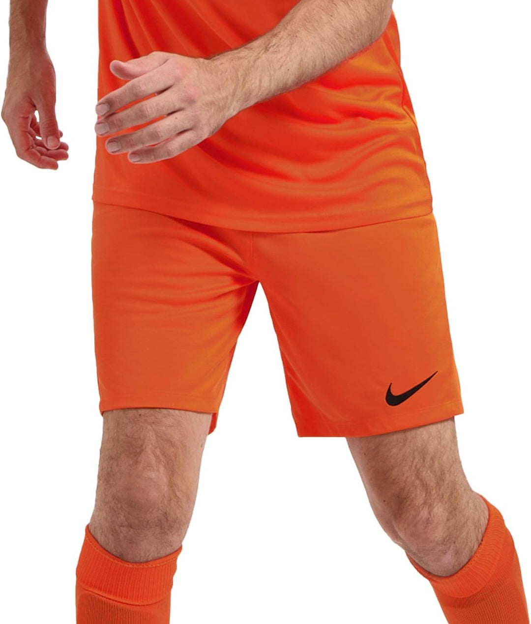 NIKE Men's M Nk Df Park Iii Short Nb K Shorts S Safety Orange/Black, S Safety Orange/Black