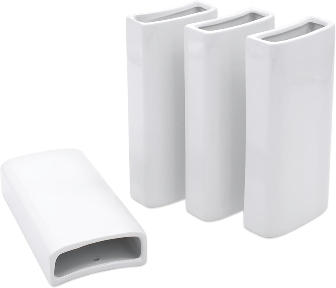 Keramik Luftbefeuchter eckig für Heizkörper 4er Set - 20 x 9 cm - Wasserverdunster zum Einhängen an