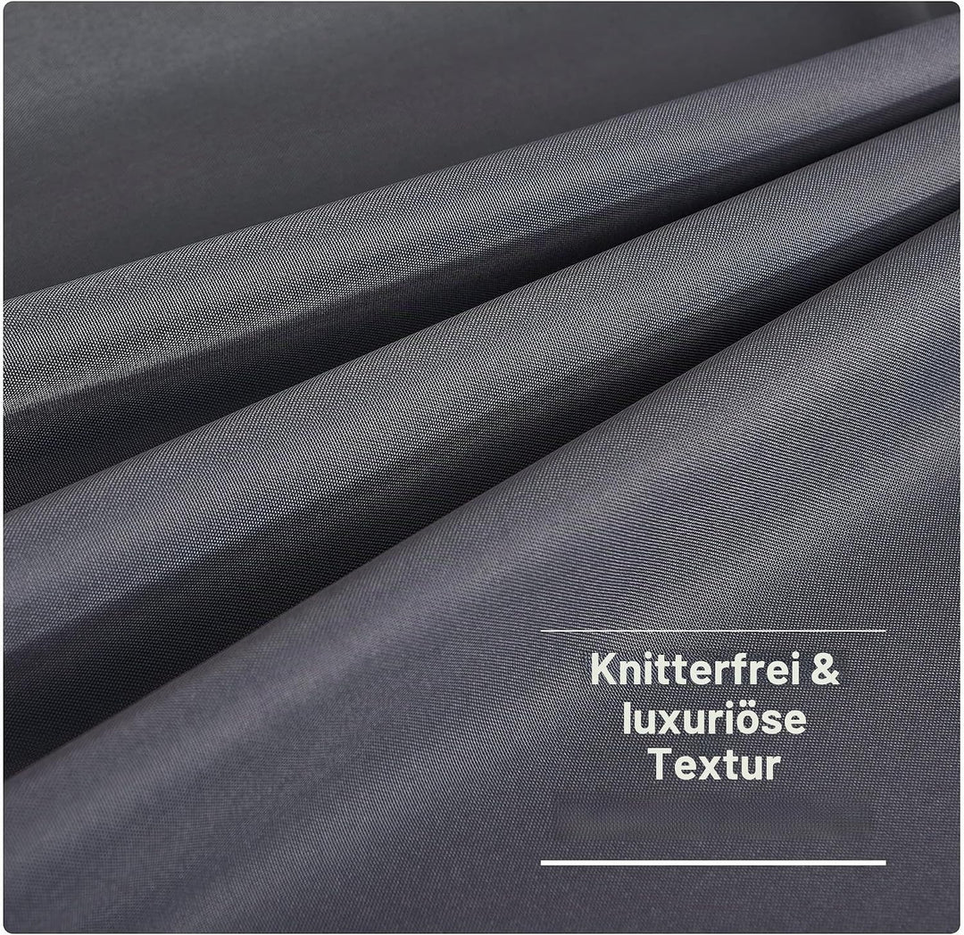PONY DANCE Outdoorvorhänge mit Klettverschluss Schlaufenschal 2er Set H 240 x B 140 cm Outdoor Vorhä