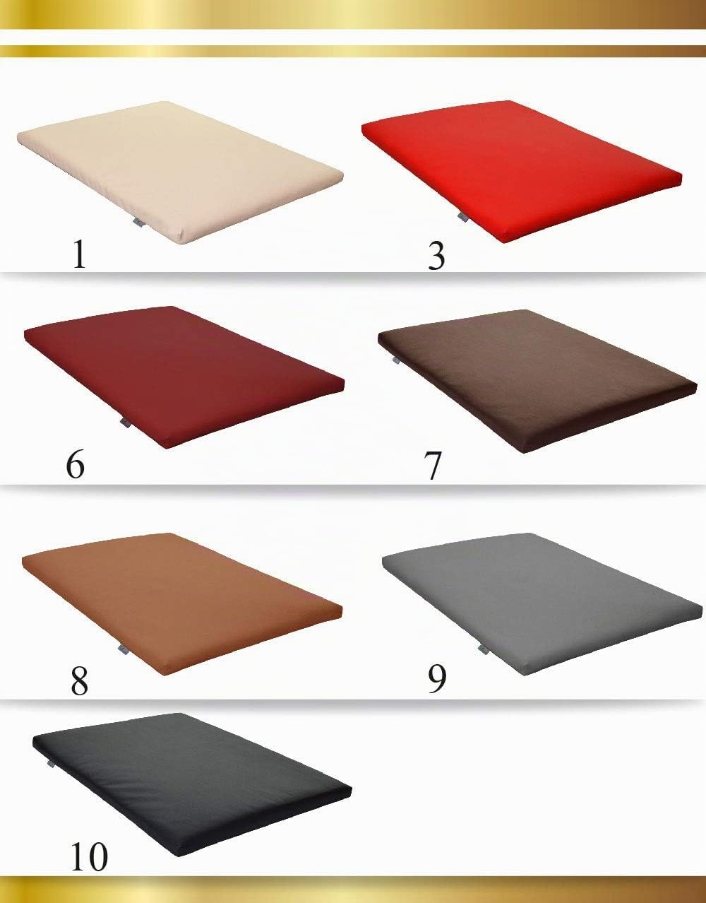 FORTISLINE Hundematte XL 120x90 cm - Hundebett aus Kunstleder - Hundekissen abwaschbar und pflegelei