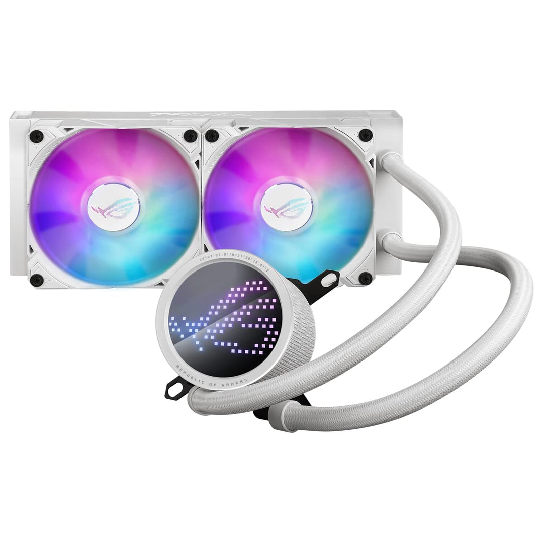 ASUS ROG Ryuo III 240 ARGB White Edition All-in-One-Flüssig-CPU-Kühler (2x adressierbare 120 mm ARGB