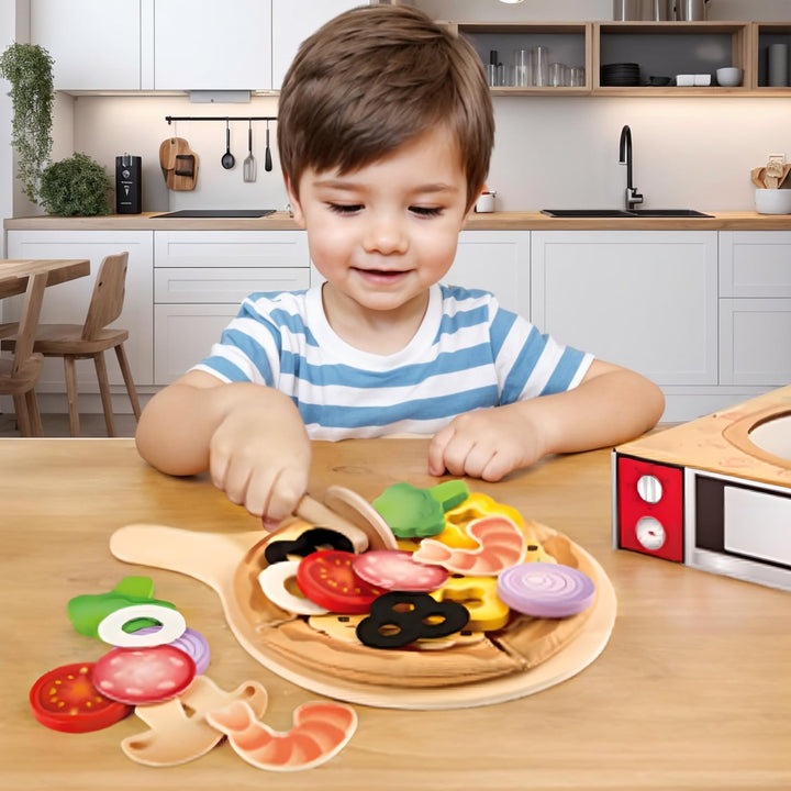 Hape Pizza-Set von Hape Küchenspielset mit Pizzakarton-Verpackung für noch mehr Spielspass