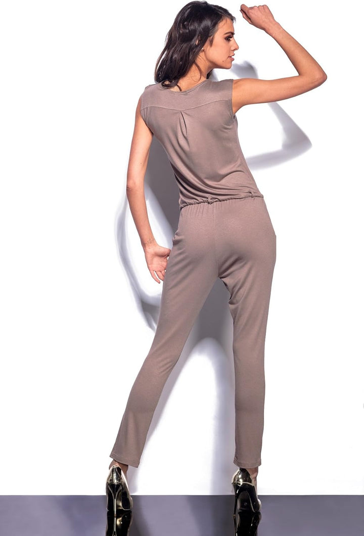 Lemoniade eleganter langer Jumpsuit (made in EU) in verschiedenen Designs und Farben S Modell 1 Capp