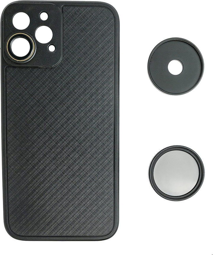 System-S CPL Filter 37mm Circular Polarizer Linse Schwarz mit Hülle für iPhone 12 Pro Max