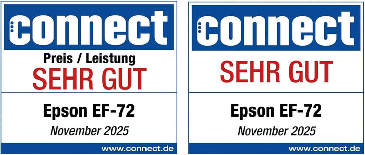 Epson Lifestudio Flex EF-72 Eiche, tragbarer Smart-Projektor, Sound by Bose, Google TV, 4k Pro-UHD,