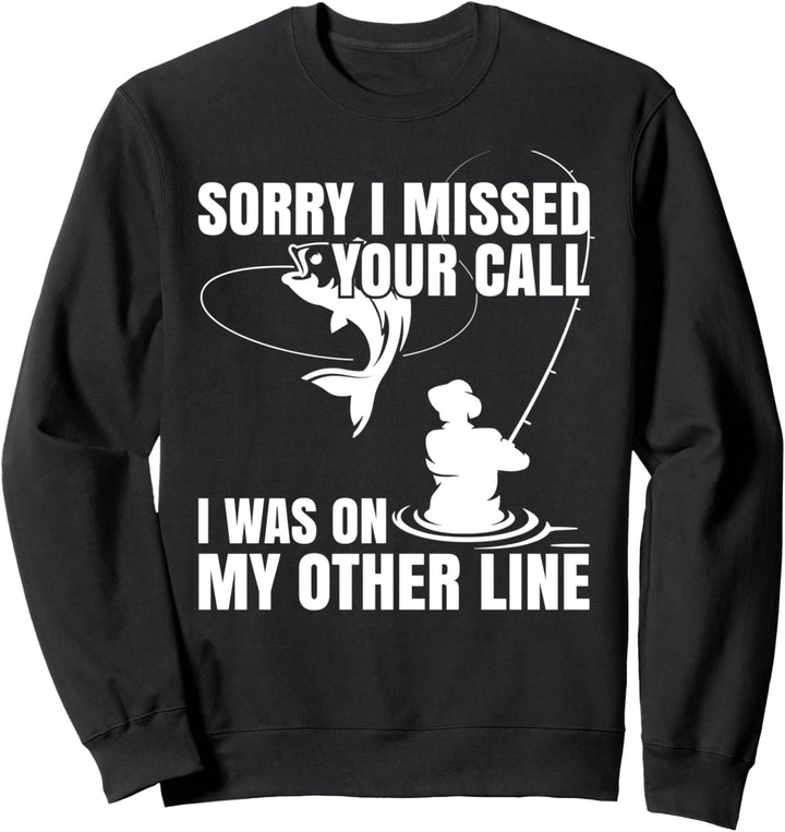 Lustige Angeln Shirt für Männer Angler Fisch Sweatshirt