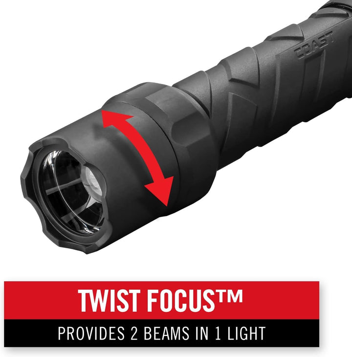 Coast Polysteel 600-740 Lumen Fokussierbar LED Taschenlampe, 740 Lumen