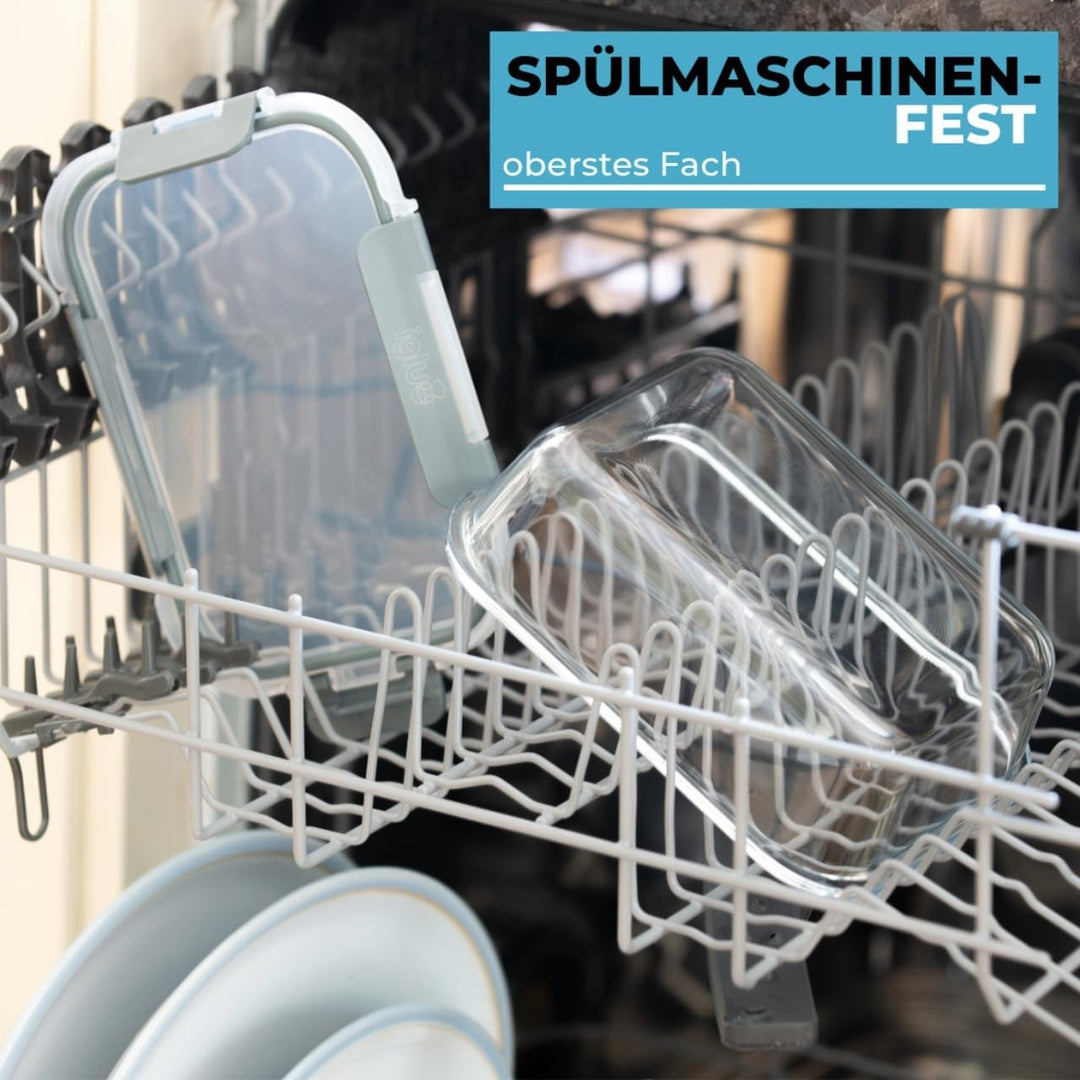 Igluu Meal Prep Glas-Frischhaltedosen mit BPA-freiem Deckel (12er-Pack) – mikrowellen-, ofen-, gefri