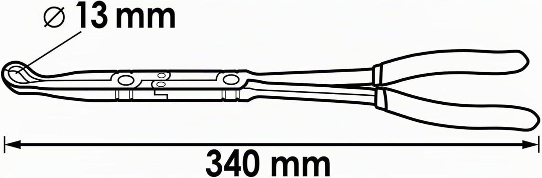 Vigor Zündkerzenzange (mit Doppelgelenk, 13 mm) V5494, 13