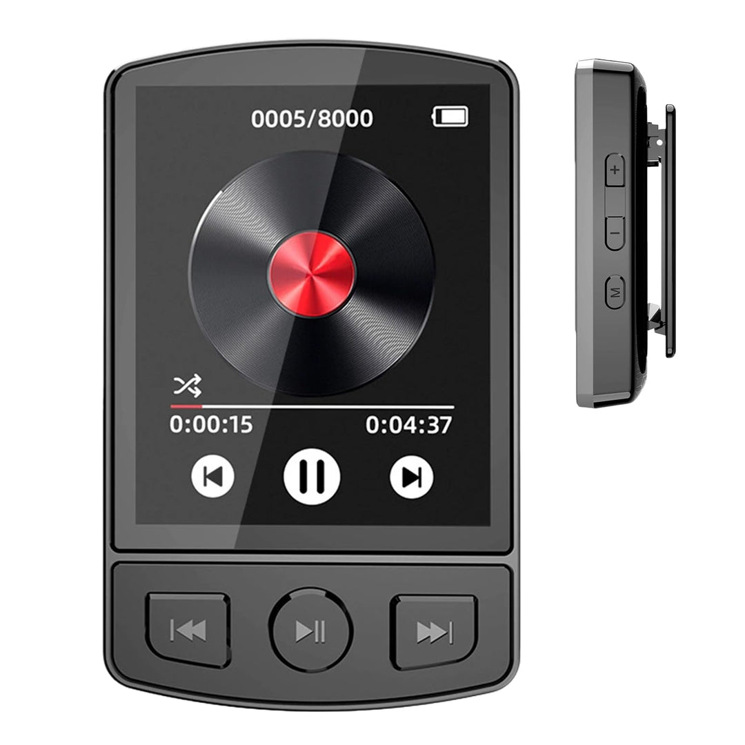 Mp3 Player Bluetooth 5.0, 32 Gb Mini Musik Player Mit Clip, 1,8 Zoll Tft Farbbildschirm, Video, Spra