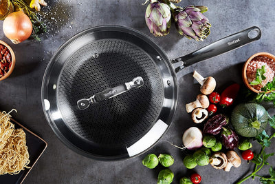 Tefal E49716 Eternal Mesh Wokpfanne | mit kratzfester Mesh Beschichtung | PFOA-frei | geeignet für a