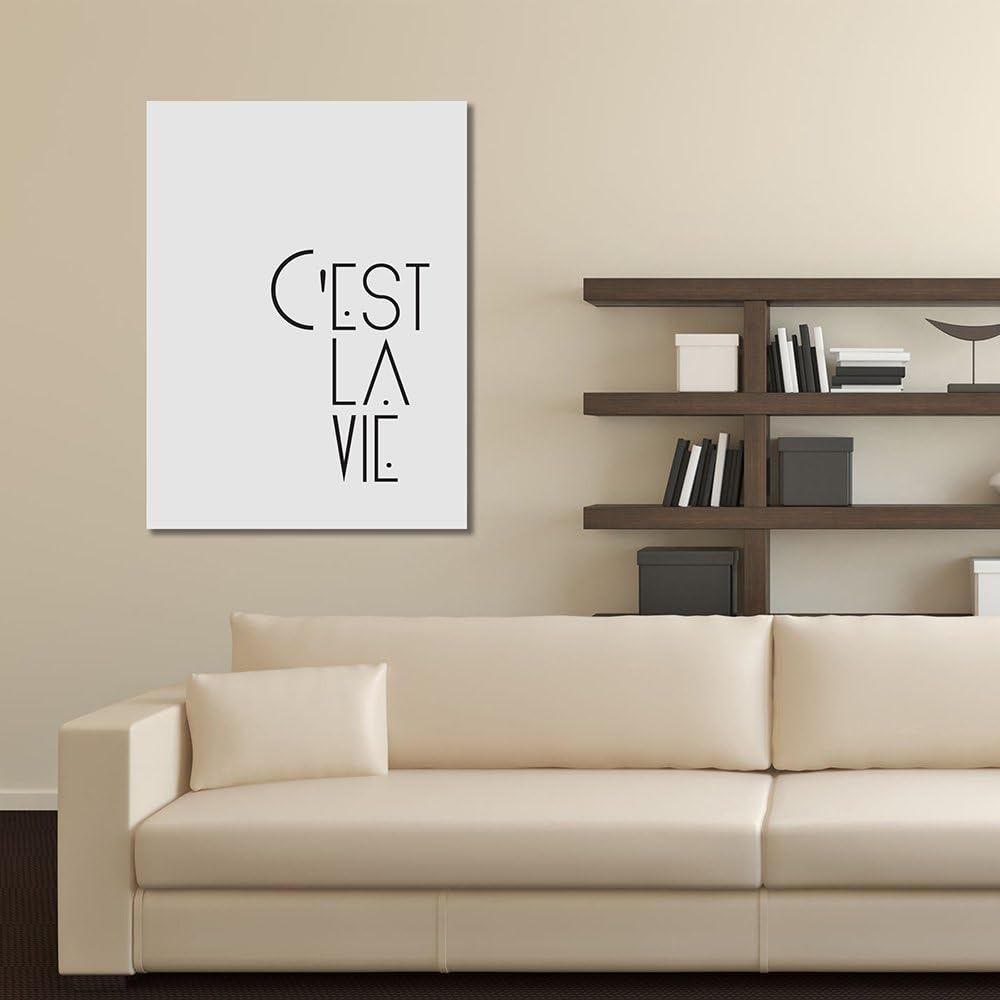 Feeby Frames, Leinwandbild, Bilder, Wand Bild, Wandbilder, Kunstdruck 70x100cm, BESCHRIFTUNGEN, C'ES