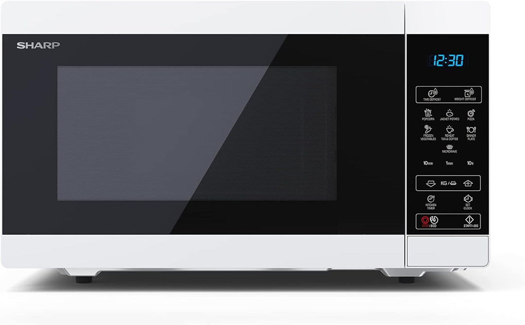 SHARP MS51EW Mikrowelle (Mikrowelle: 900W, 11 Leistungsstufen, Auftaufunktion, Abmessungen: 513x306x