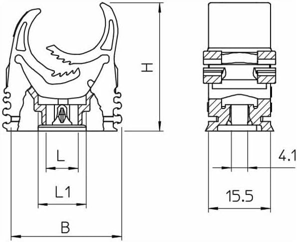 OBO Bettermann Quick-Schelle M-Quick 31-37LGR