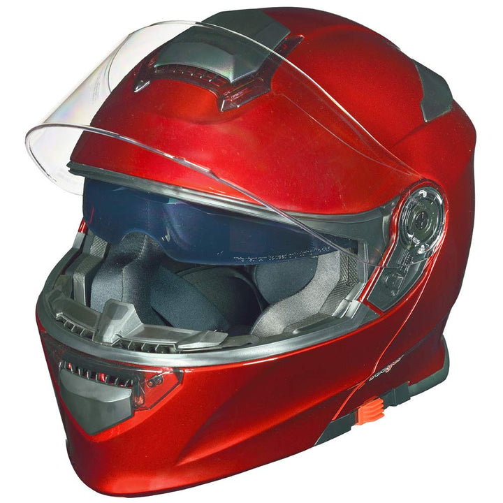 RS-983 Bluetooth Klapphelm Motorradhelm Conzept Motorrad Modular Helm rueger Rot XS (53-54), Rot XS