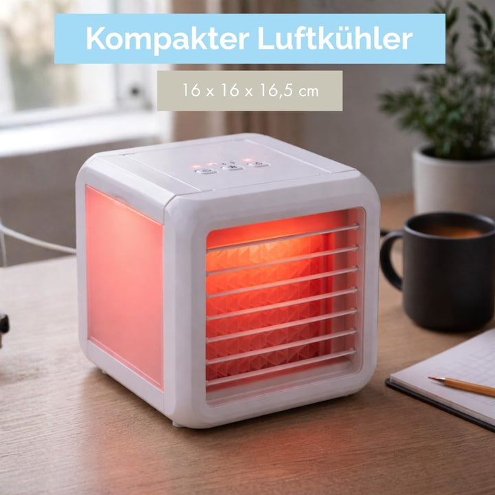 Mini Air Cooler - Mobile Klimaanlage ohne Abluftschlauch Ventilator mit Wasserkühlung - Luftbefeucht