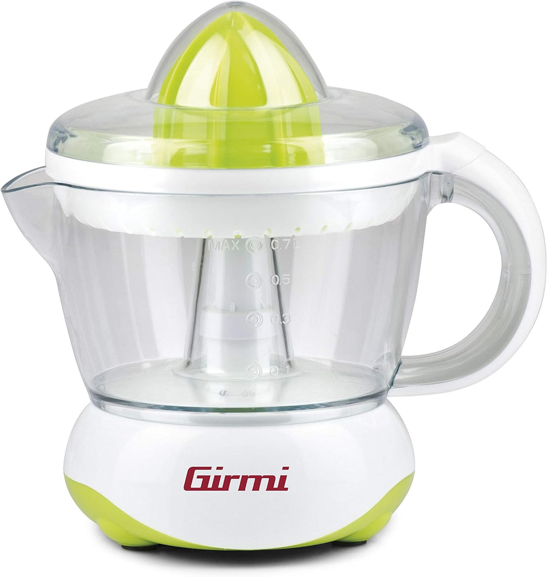Girmi SR0203 Elektrische Zitruspresse, Kunststoff, Weiss/Grün Weiss / Grün, Weiss / Grün