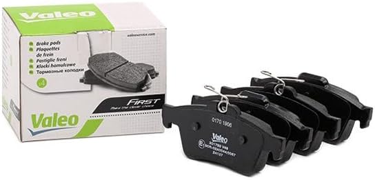 VALEO Bremsbelagsatz Essential 301783, 4er Set Hinterachse - ECE-R90 zertifiziert zonder niet-gemont