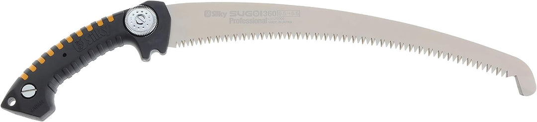 Silky Sugoi 360 gebogene Landschaftsbau-Handsäge, extra grosse Zähne 390 – 36, mit elastischen Being