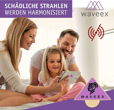 WAVEEX 7 STK. Schutzaufkleber gegen Strahlung – für Handy, Smartphone, Tablet, Laptop, Babyphone, WL