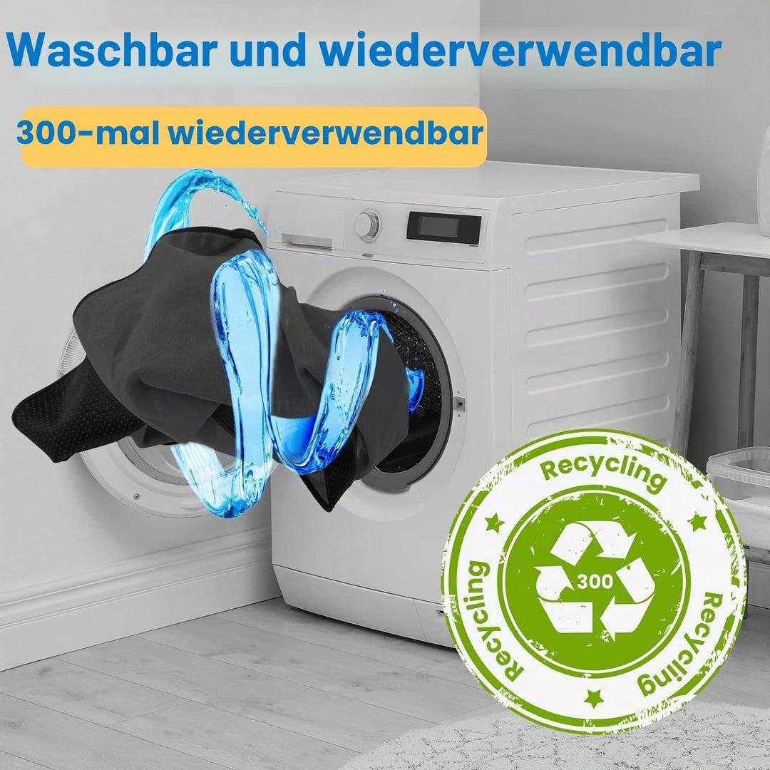 Waschbare Urinierunterlagen für Hunde: 91x 122 cm-Grau-2 Packungen Dicke-Wiederverwendbare Welpenunt