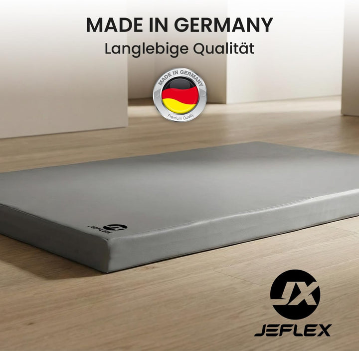 Jeflex - Weichbodenmatte &amp; Turnmatte 150 x 100 x 8 cm MADE IN GERMANY/Gymnastikmatte tragbar/platzsp