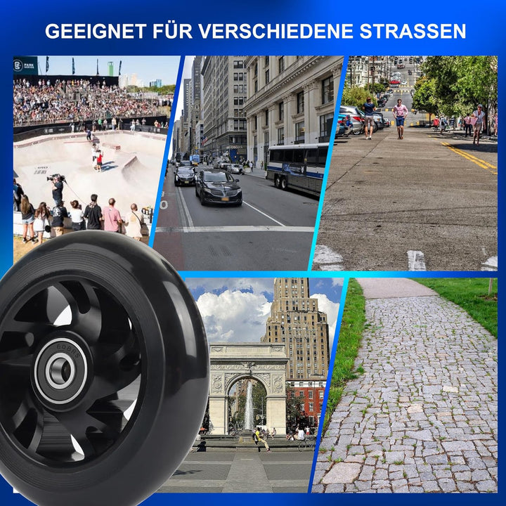 100mm Stunt Scooter Rollen Roller Reifen - Scooter Räder Ersatzräder,Mit Felgen Aus Aluminiumlegieru
