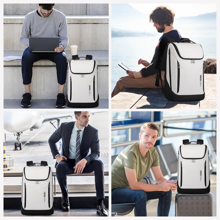 BANGE Business-Smart-Rucksack, wasserdicht, 39,6 cm (15,6 Zoll), Laptop-Rucksack mit USB-Ladeanschlu