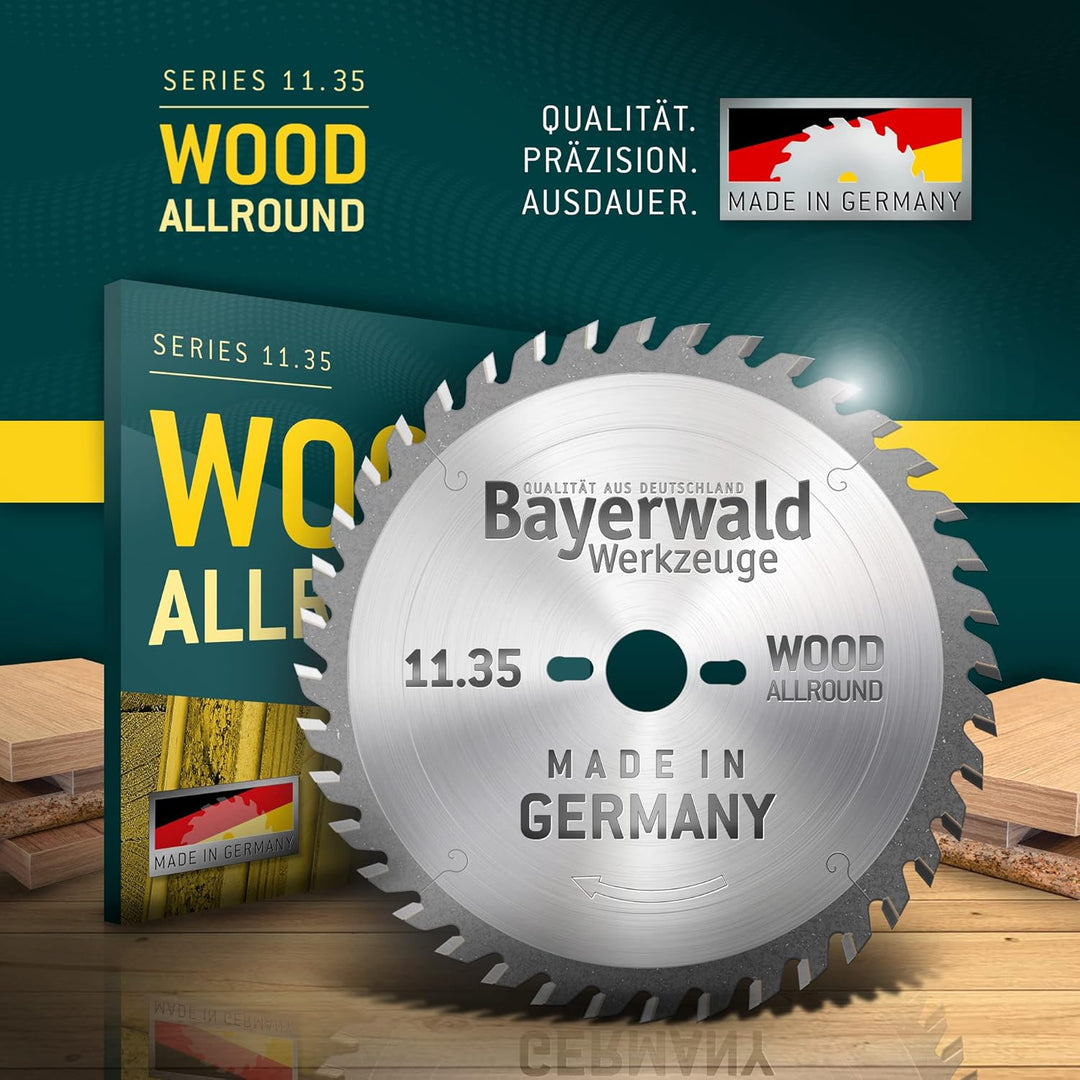 Bayerwald - HM Handkreissägeblatt für Holz - Ø 190 mm x 2,8 mm x 30 mm | Wechselzahn (30 Zähne/fein)