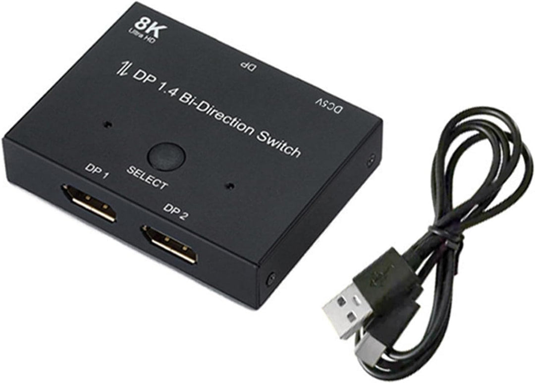 8k DP1.4 Splitter 2 in 1 | 1.4 Splitter-Konverter,8k@30hz 4k@120hz 2k@144hz Displayport Adapter, hoh